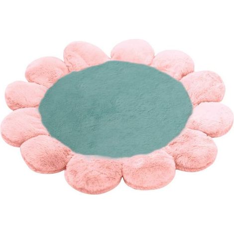 Lit Pour Chien Et Chat - Fleurs Pastel Rose - Rembourrage En Fibre De Polyester - Lavable En Machine - 1 Pièce (1/5)