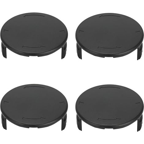 Kit 4 capuchons de bobine pour débroussailleuse - ABS noir, compatible avec Parkside PRT550 et PRTA 20-LI (1/5)