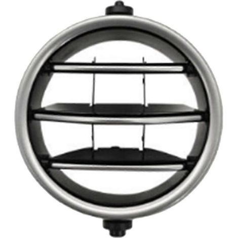 Grille de panneau de climatisation arrière de voiture - Argent-Noir-- (1/5)