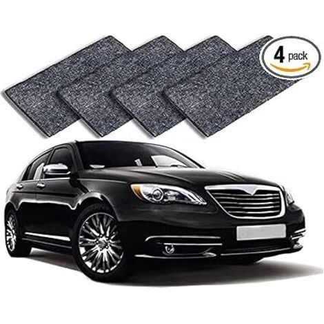 Lot de 4 chiffons à paillettes nano, anti-rayures, pour réparation des rayures de voiture, pour polissage de surface multi-usages, pour réparation des rayures de voiture (1/5)