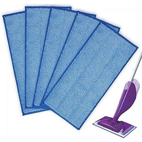 5 PCS Lingettes pour Swiffer Balai Spray WetJet Wood Kit Bleu (1/4)