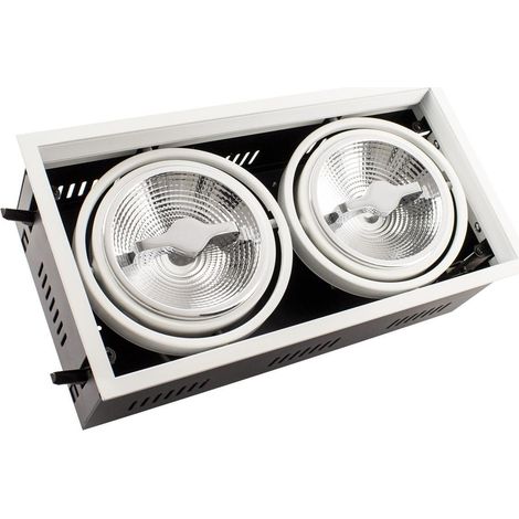Spot Downlight LED 30W Dimmable Kardan AR111 Coupe 325x165 mm No Flicker 4000K Blanc neutre (1/5)