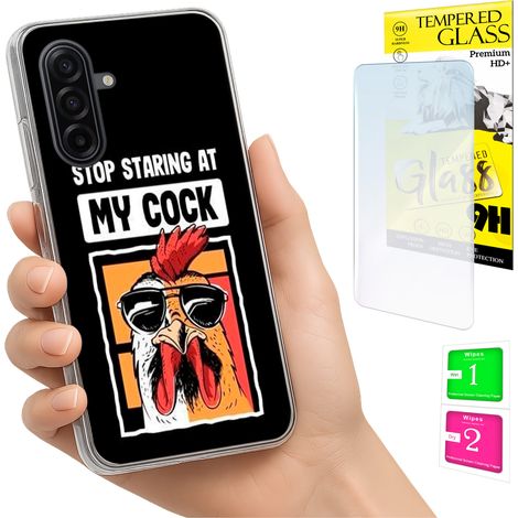 Custodia per Samsung Galaxy A17 5G, cover fotografica, cover posteriore + vetro 9H (1/5)