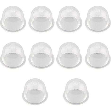 Lot de 10 pompes d'amorçage pour carburateur, compatibles avec les tronçonneuses et débroussailleuses. Accessoires pour pompe à carburant et carburateur universels à piston en plastique. (1/5)