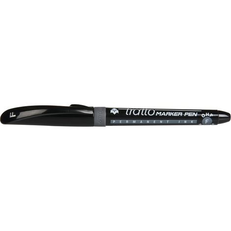 Marqueur permanent pointe fine noire sachet de 8 - LYRA (1/2)