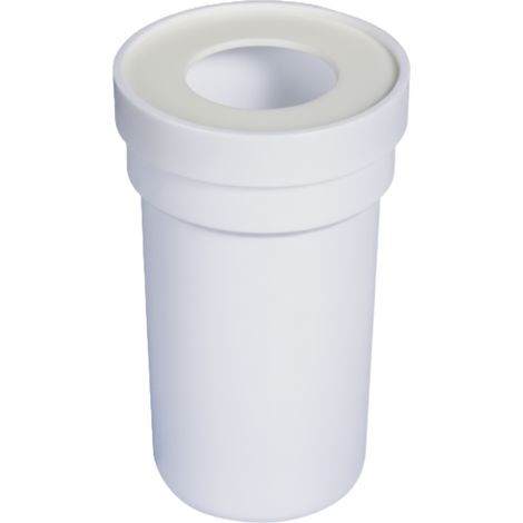 Manicotto di prolungamento wc Ø90 mm in polipropilene bianco per sistema di scarico bamplast pp-tech bampi bsk090090 (1/2)