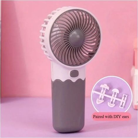 AULEDIO Petit ventilateur portable — Mini ventilateur d'été portatif sur piles (Piles non incluses) (1/5)