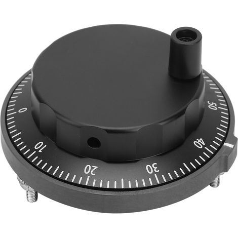 Pulseur CNC 5V 80mm 6 broches, volant noir 100PPR, générateur d'impulsions manuel, encodeur rotatif (1/5)