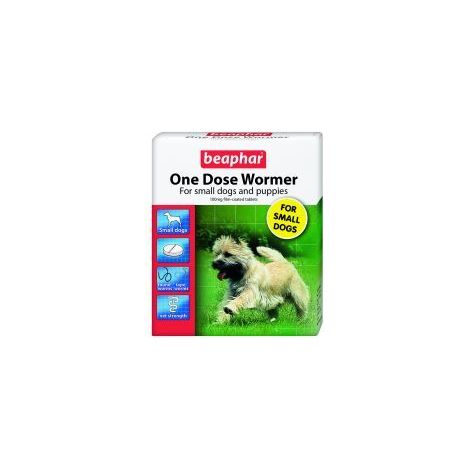 Beaphar One Dose Wormer for Small Dogs & Puppies - 3tab - 565931