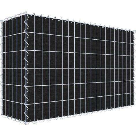 Gabiondeco - Gabion a végétaliser avec toile non-tissée 100 cm x 60 cm x 30 cm (L x H x P). maille 5 cm x 10 cm. spirale - Made in Germany (1/3)