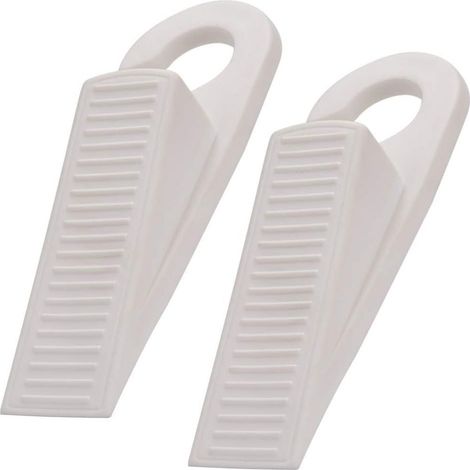 Stop Porte - En Caoutchouc Avec Crochet - Antidérapant Pour Sol Carrelé Bois Béton - Ouverture Jusqu'à 2,5 cm - Pour Maison Bureau École - Lot de 1 (1/5)
