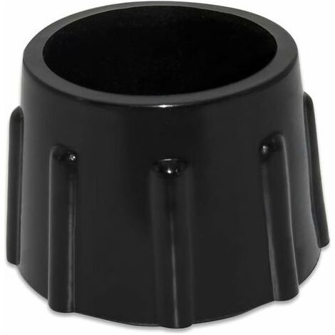 Lot de 4 Embouts de Protection de Sol en Caoutchouc synthétique antidérapants pour Meubles Ronds Diamètre 35 mm, 3,5 cm, Noir (1/5)