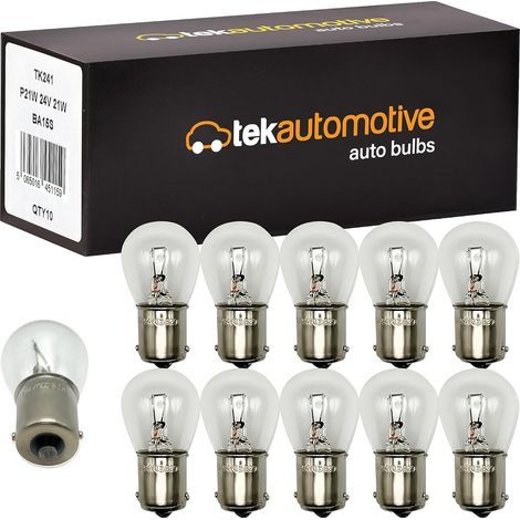 10 Ampoules P21W 24V BA15S Simple Filament Pour Camion Feu Frein Arrière Recul Brouillard (1/5)