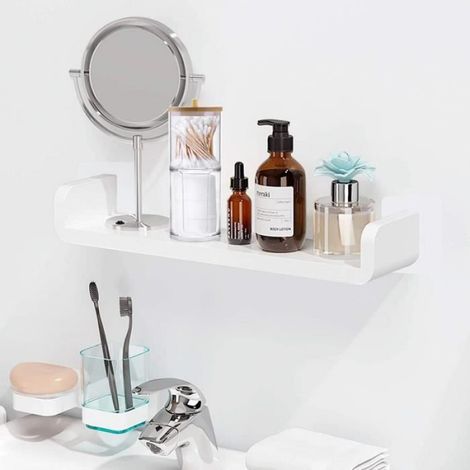 Set de porte-coton pour cosmétiques - - Transparent - Acrylique - 7x18.5cm - Organisateur de coiffeuse (1/4)