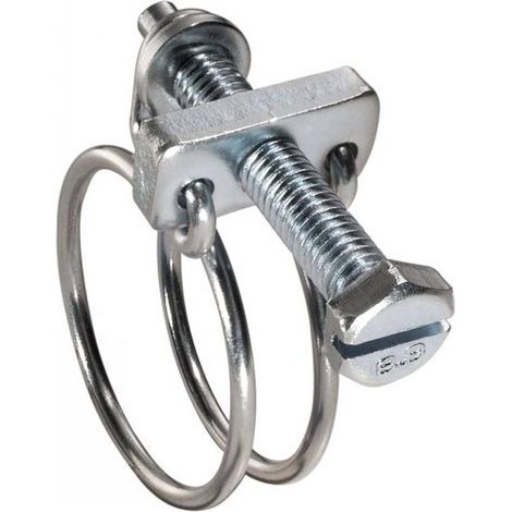ACTON - Collier De Serrage Double Fil Haute Tenue Résistant Aux Intempéries - W4 Inox - 10 Pièces - 84-90 mm - 6 mm x 50 mm