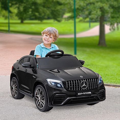 Coche Eléctrico para Niño +3 Años con Licencia de Mercedes 12V con Mando a Distancia Música y Luces Negro (1/5)