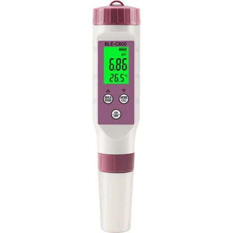 Das 7-in-1-pH-Meter misst pH-Wert, TDS, EC, ORP, SG, Salzgehalt und Temperatur von Trinkwasser, Aquarien und Schwimmbädern mit hoher Präzision.