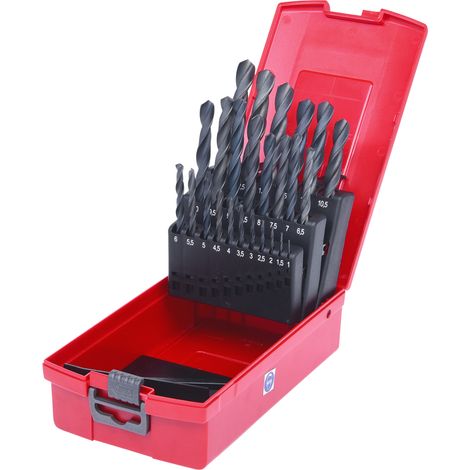 KS Tools HSS-R Spiralbohrer-Satz, Kunststoffkassette, 25-tlg., 1-13 mm (1/5)