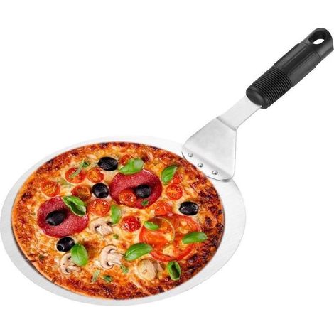 Pala per pizza rotonda in acciaio inox – strumento per grigliare