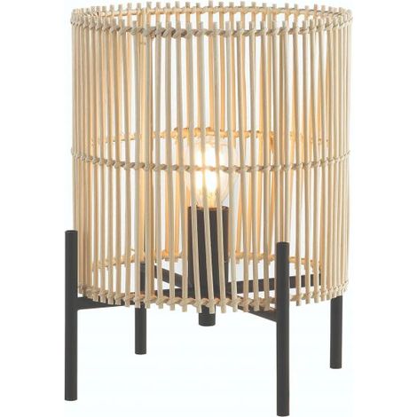 Lampe de Table à Poser D230 Pour Ampoule LED E14 Noir Mat ZAMBELIS 20232 (1/2)