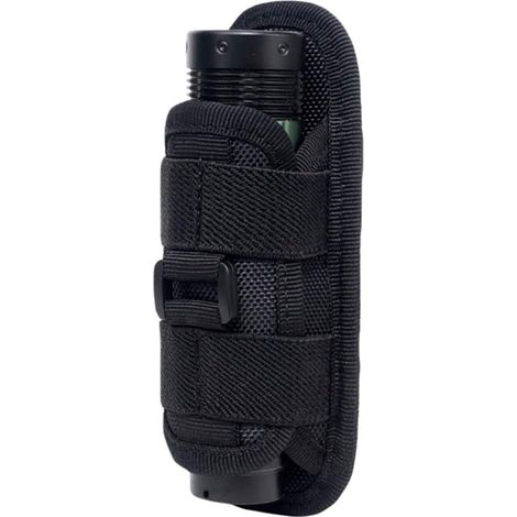 Um 360 Grad drehbares taktisches Taschenlampenholster, Gürtelholster, tragbarer Taschenlampenhalter, Jagdbeleuchtungszubehör, um 360 Grad drehbares Taschenlampenholster