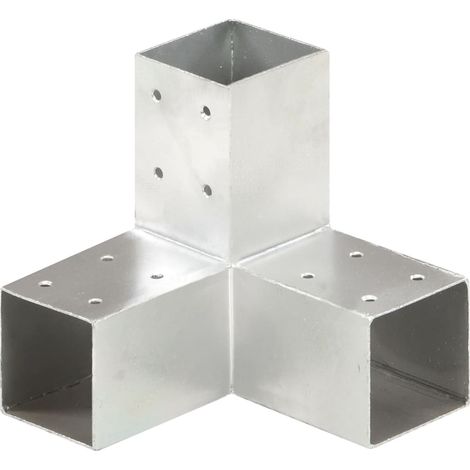 Raccord de poteau en forme de Y, métal galvanisé, 71 x 71 mm