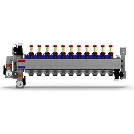 REHAU RAUTHERM SPEED Collecteur HKV-D Polymère 11 circuits, connecteur 16, 14707901001