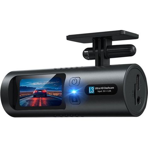 Cámara de salpicadero para coche, cámara frontal e interior, pantalla integrada de 1,5 pulgadas, sensor G y grabación en bucle (1/5)
