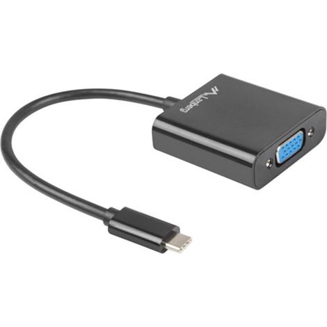 Adaptateur AD-UC-VG-01 Connecteurs USB USB Type-C Mâle Vers VGA Femelle 15CM Couleur Noir (1/2)