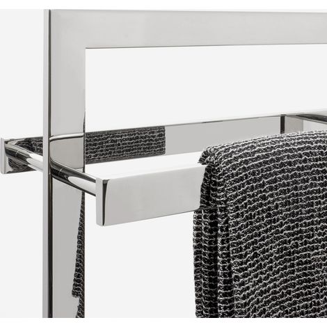BATHBAZAAR - Porte-serviette inox mat ou brillant - COMPACT (1/4)