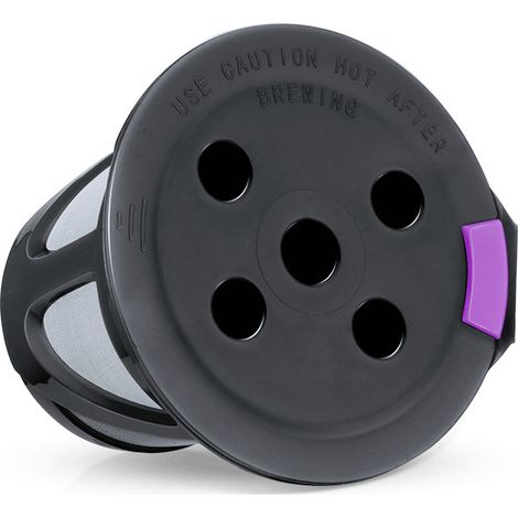Packung mit 2 wiederverwendbaren K-Cup-Pods mit 5 Löchern für verschiedene Flüssigkeitsströme, kompatibel mit Keurig K Supreme Plus Maschinen.