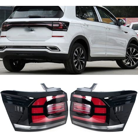 Paire de Feux Arrière pour Volkswagen Tacqua / Tanying 2020-2021, Bloc Optique Arrière Gauche Conducteur + Droit Passager, Feu Stop, Clignotant, Feu de Recul et Feu de Position, Boîtier de Feu en ABS (1/5)