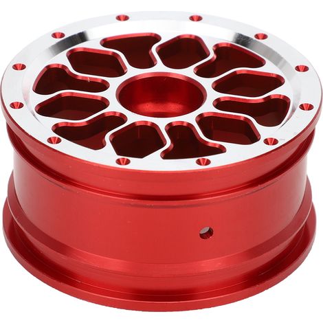 4 Stück 1,9-Zoll-Radnaben aus Aluminiumlegierung für ferngesteuerte 1:10-RC-Kletter-/Drift-Autos, Rot (1/5)