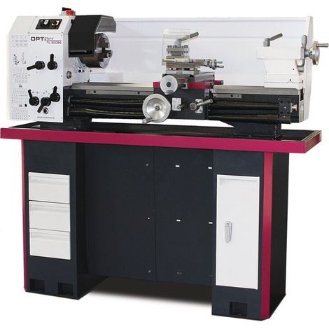 Optimum Leit- und Zugspindel-Drehmaschine TU 3008G (1/2)