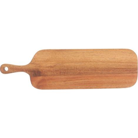 Planche à découper, planche à pain en bois, planche à charcuterie, planche de service pour restaurant-41x12cm-Light Brown (1/2)