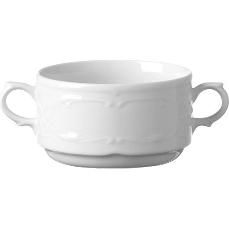 Bol à soupe avec bords renforcés, 250 ml, ø100 mm, porcelaine blanche