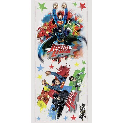 Stickers géants repositionnables Justice League DC Comics 25,4CM X 45,7CM (1/3)