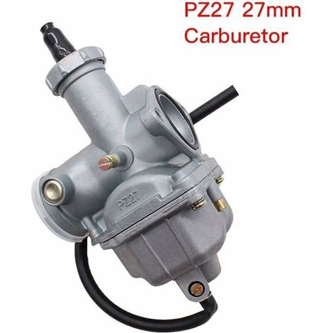 Kit carburatore per moto PZ27, carburatore da 27 mm per motori da 125cc, 150cc, 200cc, 250cc e 300cc, per ATV, quad e go-kart. Carburatori con cavo di starter manuale PZ27 per motocross. (1/4)