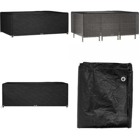 Gartenmöbel-Abdeckung 12 Ösen 270x180x90 cm Rechteckig - Gartendecke - Gartenmöbelschutzhülle - Rattanmöbel Abdecken - Wetterfest - UV-beständig - Home & Living (1/5)