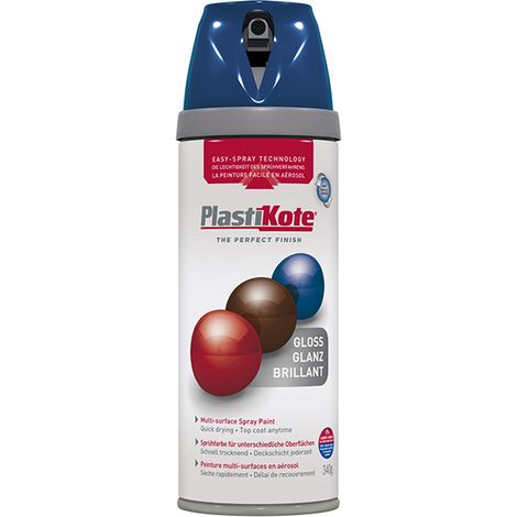 PlastiKote 440.0021112.076 Twist & Spray Gloss Royal Blue 400ml PKT21112