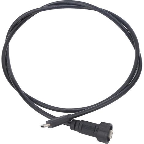 Wasserdichter Typ-C-Stecker, kabelgebunden, Schnappverschluss, Einbaubuchse E10TPCBAM/TPCAM (0,5 m)