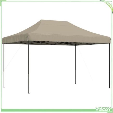 Tente de réception pliable - FAFEICY - 4005010 - 410x279x315 cm - Taupe - Pop-up pliable (1/5)