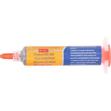 Flux de soudure, pâte à souder sans nettoyage, étamage facile, 10 cc pour la maintenance et la réparation électronique.