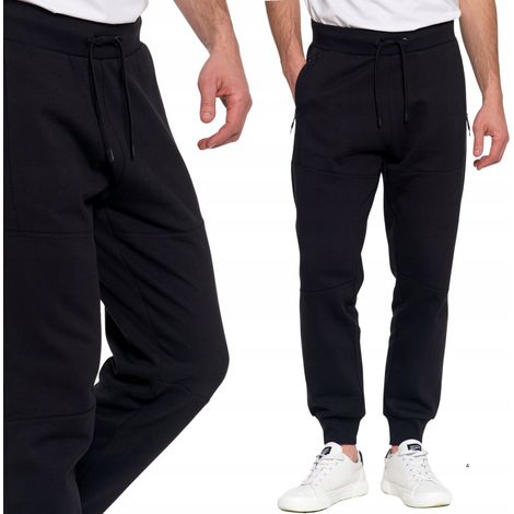 Pantaloni da jogging da uomo in cotone resistenti e isolanti Moraj neri XL (1/5)