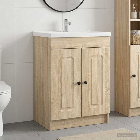 Cabinet debajo del fregadero Roble  78,5 x 37,5 x 81 cm