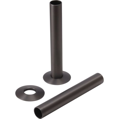 Heatwave 130mm Decorative Pipe Sleeve Kit Brushed Gunmetal