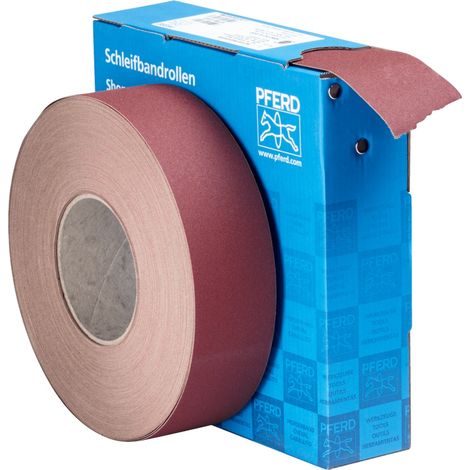 PFERD TOOLS Korund Schleifbandrolle Gewebe SBR Breite 50mmxLänge 50m A220 für universelle Anwendung (1/3)