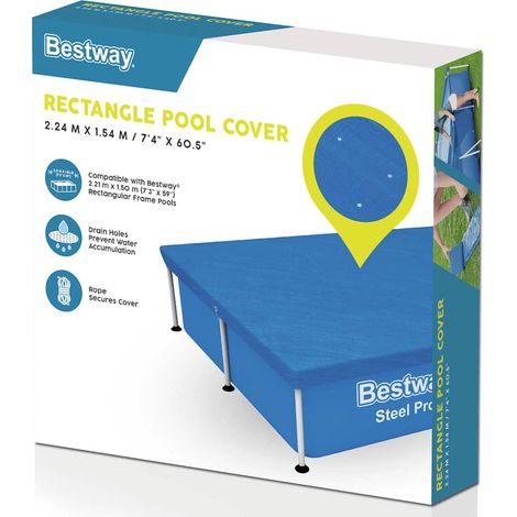 Maison Exclusive - Couverture de piscine Flowclear 221x150 cm (1/5)