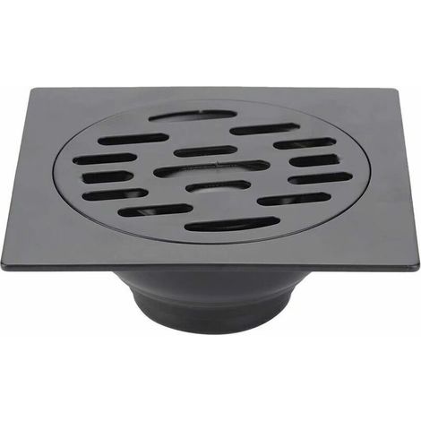Bardusch-Siphon de sol PVC Drain De Douche Anti Odeur Siphon De Sol En Acier Inoxydable Pour Salle De Bain Evacuateur Drain De Plancher Pour Machine À Laver Toilette Cabine Douche Cuisine (Com (1/4)