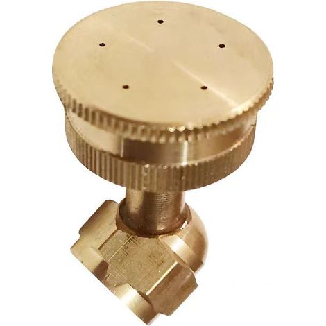 Sprühdüse aus Messing, universeller 14 x 1,5 mm Anschluss, einstellbare Nebel- und Strahlmodi, metallische Oberfläche, Ersatzteil für Rückenspritzen und Gartenspritzen (5-Loch-Düse) (1/5)